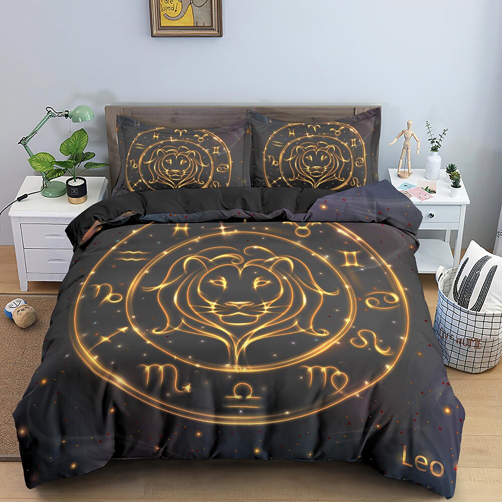 Funda Nórdica Zodiaco Leo En Llamas