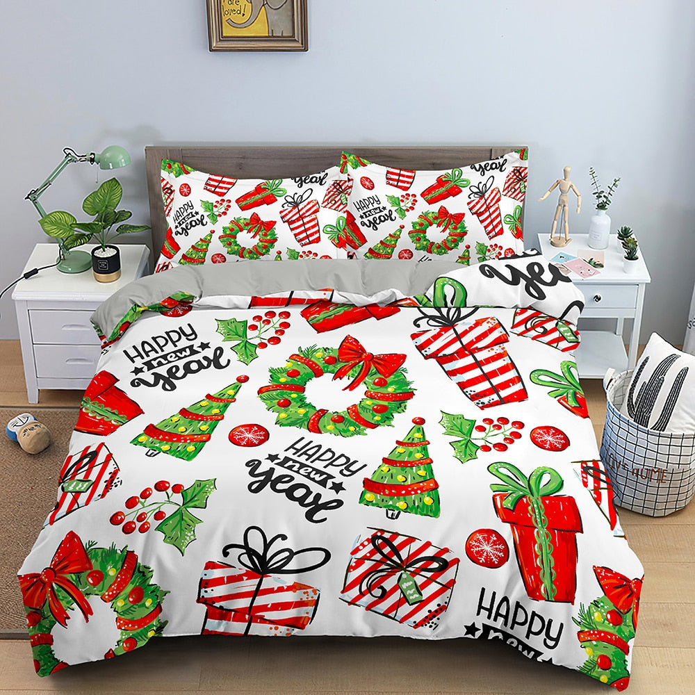 Funda Nórdica Regalos De Navidad Blanco