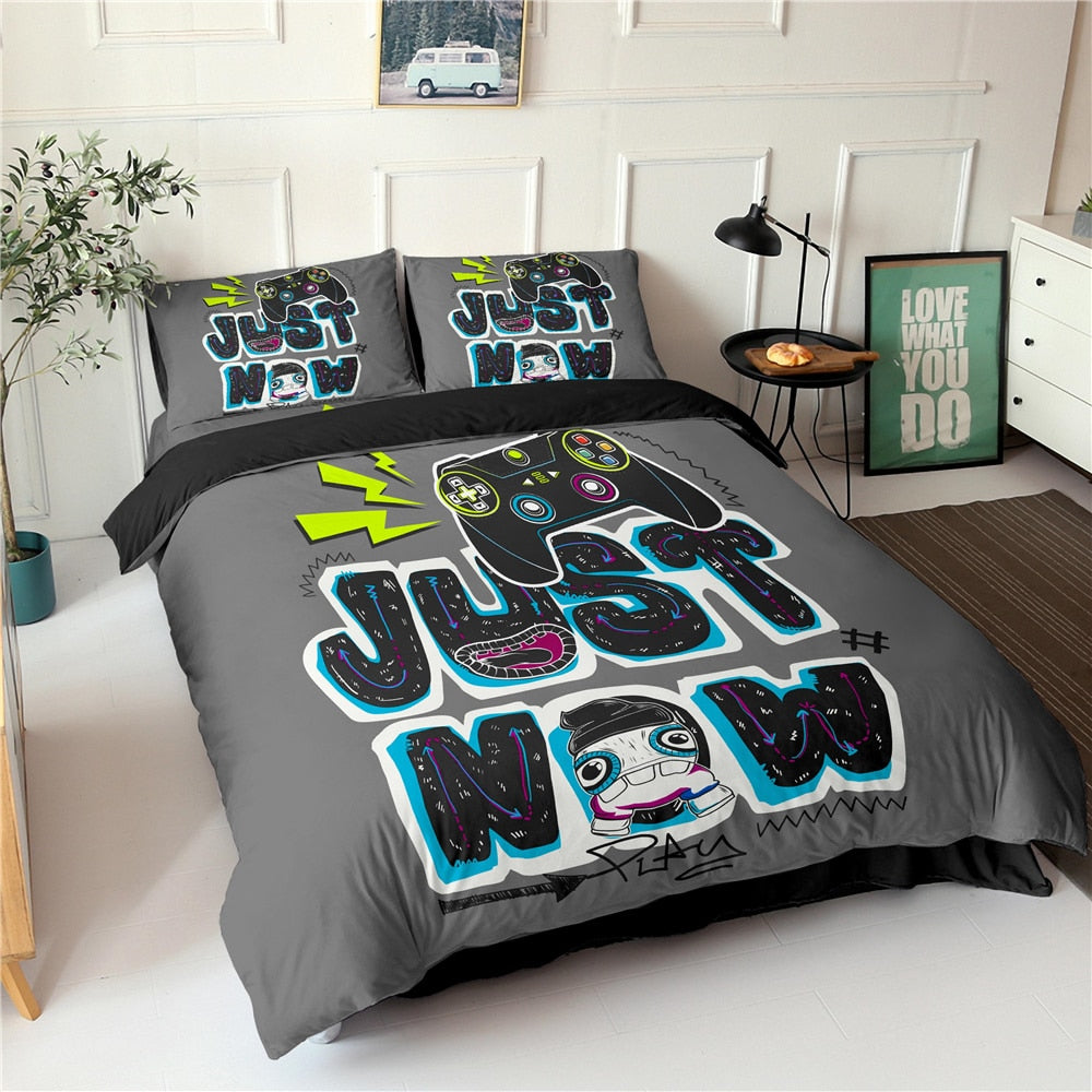Gaming Just Now Grey Funda Nórdica