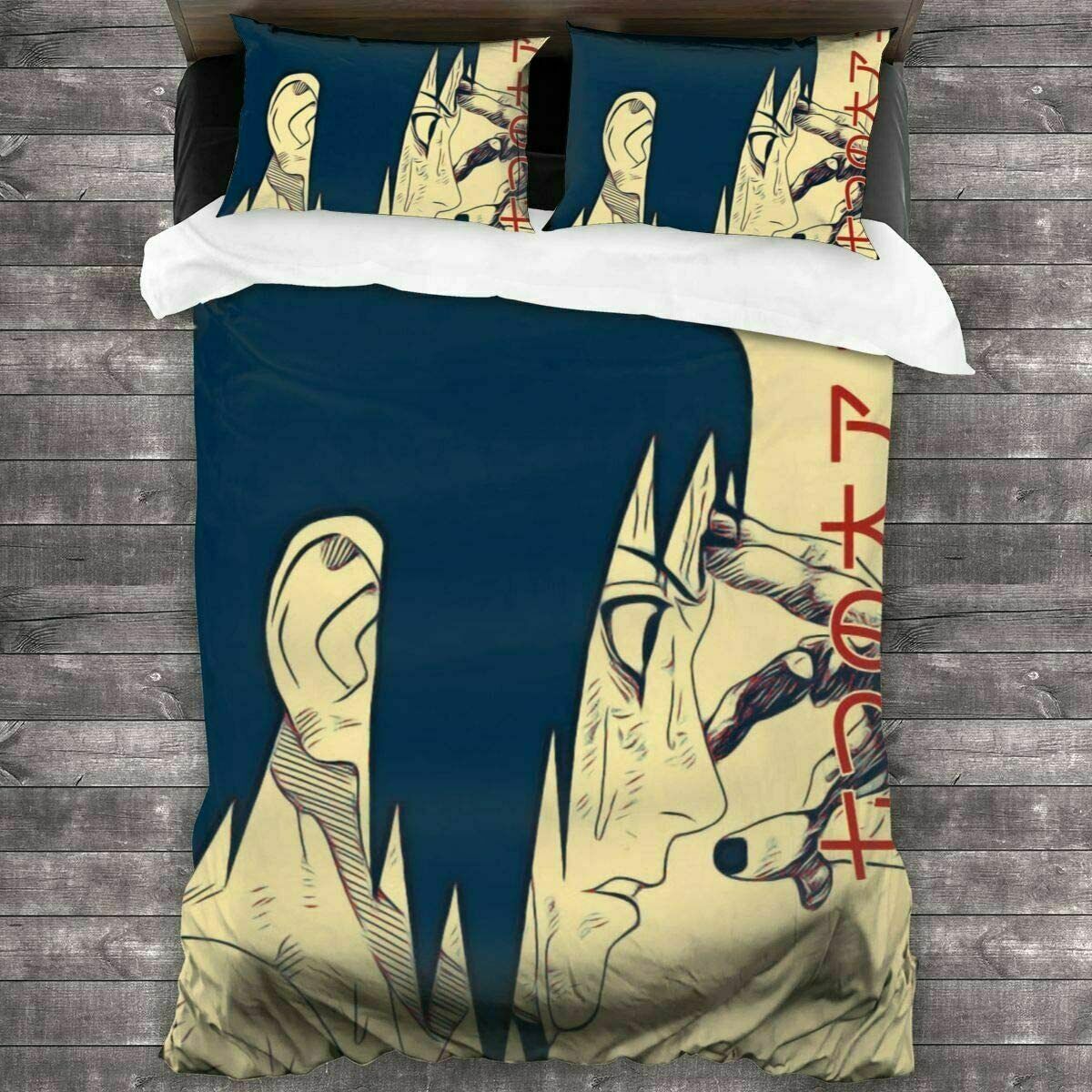 Funda Nórdica Naruto Sasuke Blanco Y Azul