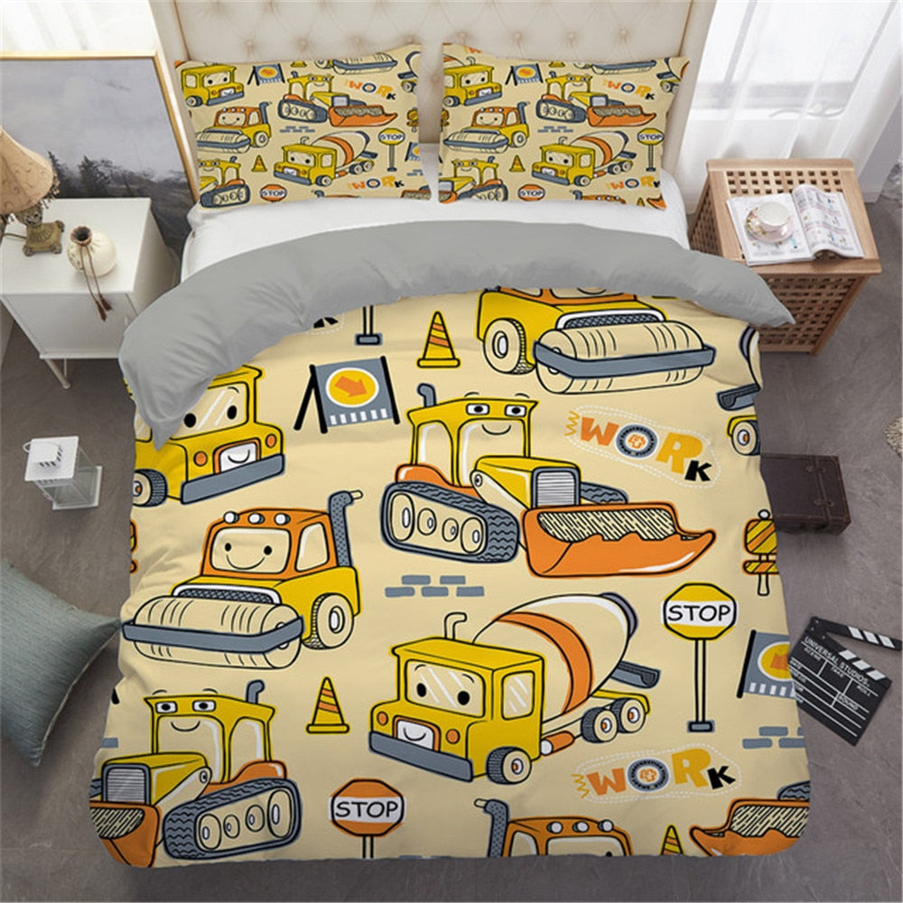 Funda Nórdica Vehículos De Construcción