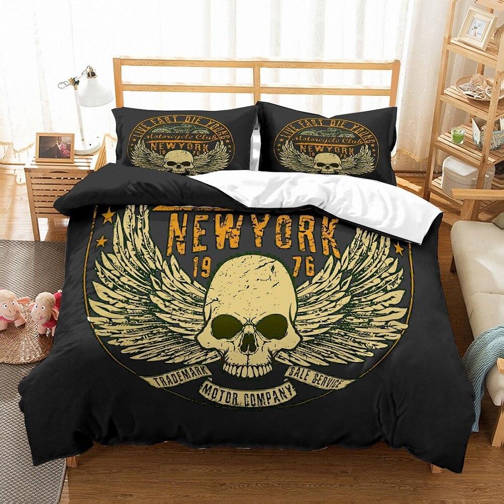 Funda Nórdica Vintage Nueva York Negro