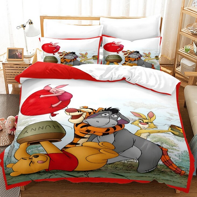 Funda Nórdica Winnie The Pooh Blanco Y Rojo