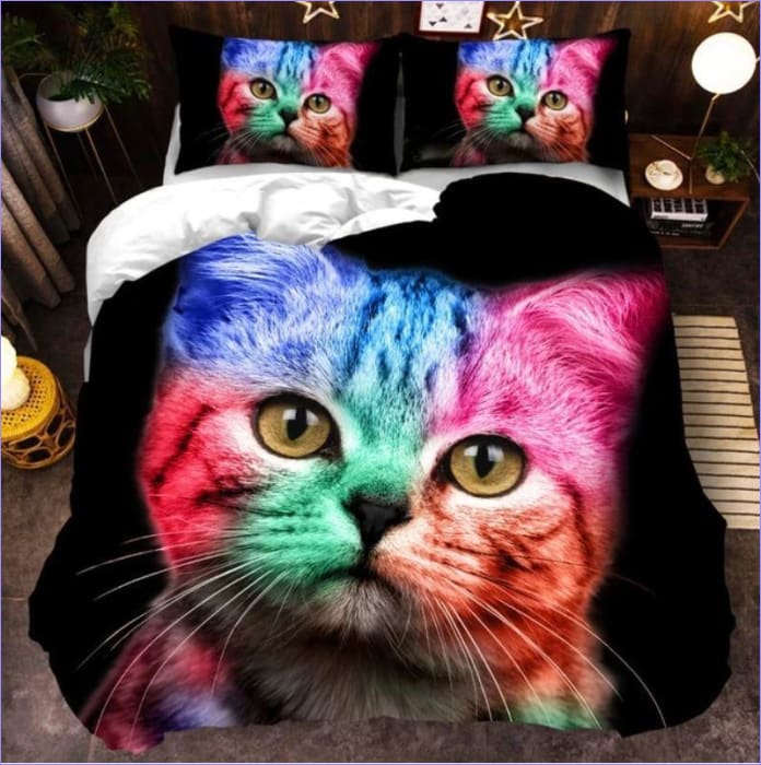 Gatito Multicolor Funda Nórdica