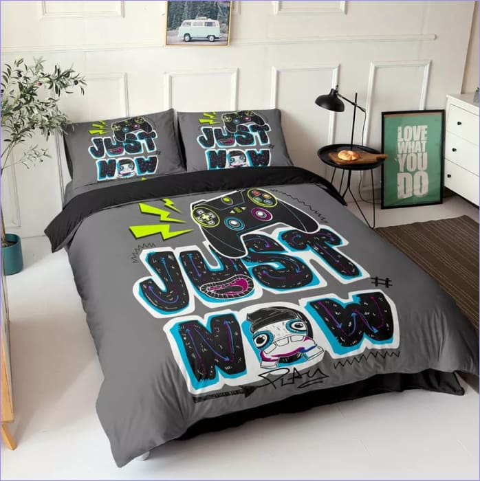 Gamer Just Now Grey Funda Nórdica