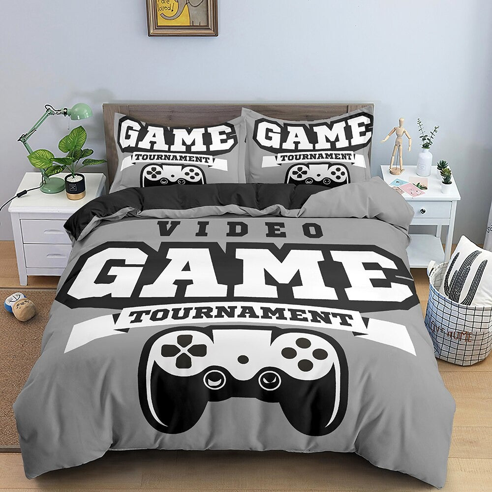 Gamer Torneo Gris Funda Nórdica