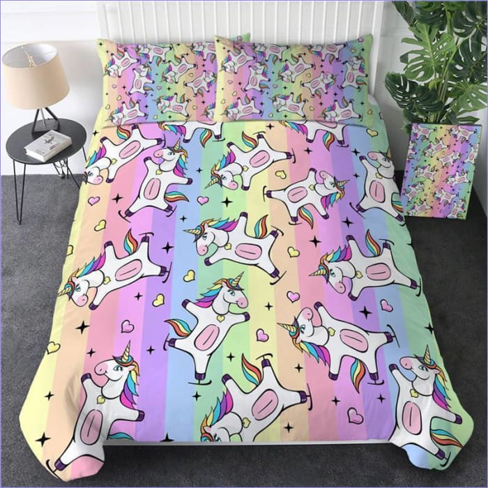 Funda Nórdica Unicornio De Patinaje Artístico
