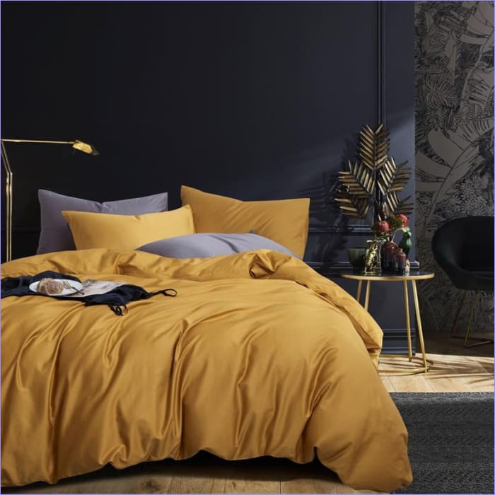 Ocre Amarillo Funda Nórdica