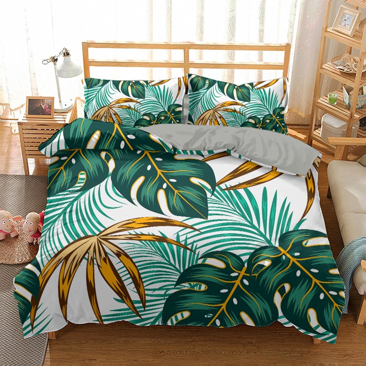 Funda Nórdica Tropical 200x200 Hojas