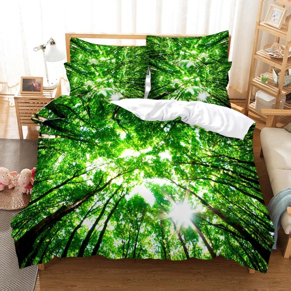 Funda Nórdica Verde Bosque