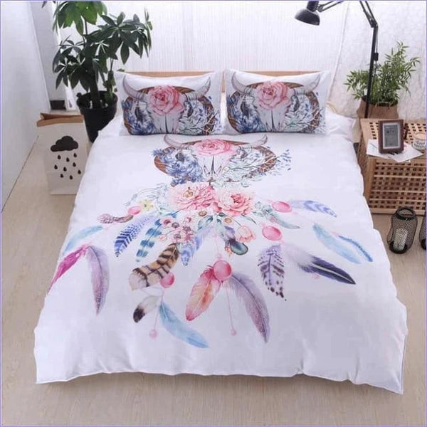Funda Nórdica Atrapasueños - 3 Piezas De Microfibra Suave, Tamaño 240x260 Cm, Diseño Bohemio