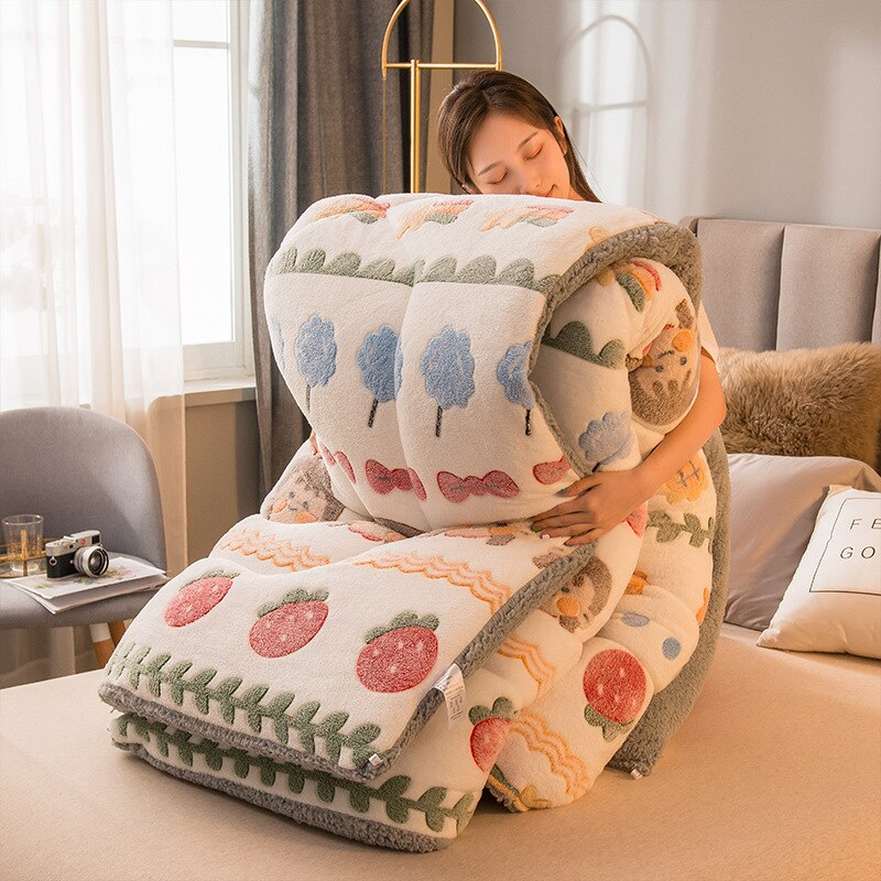 Edredón Ultrasuave De Forro Polar Blanco.