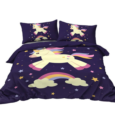 Edredón De Cama De Unicornio