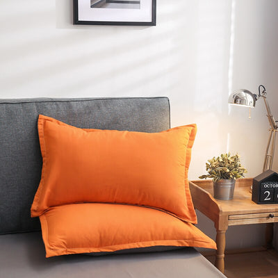 Juego De Cama Reversible Naranja Y Amarillo