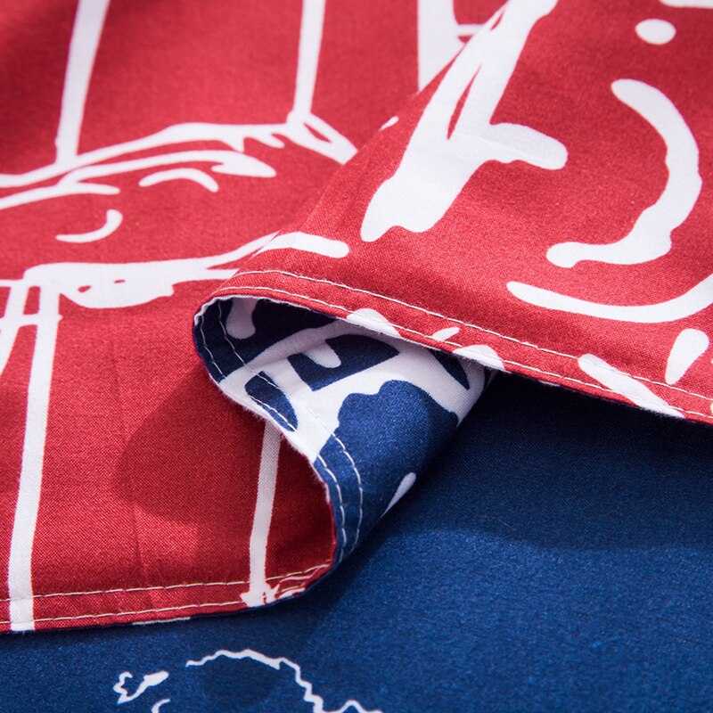 Juego De Cama Rojo De I Love London