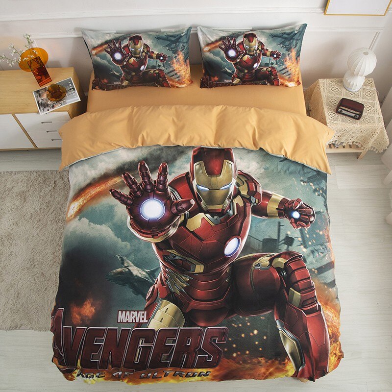 Juego De Ropa De Cama De Iron Man De Los Vengadores
