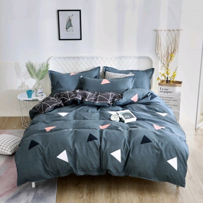 Juego De Cama Reversible Gris