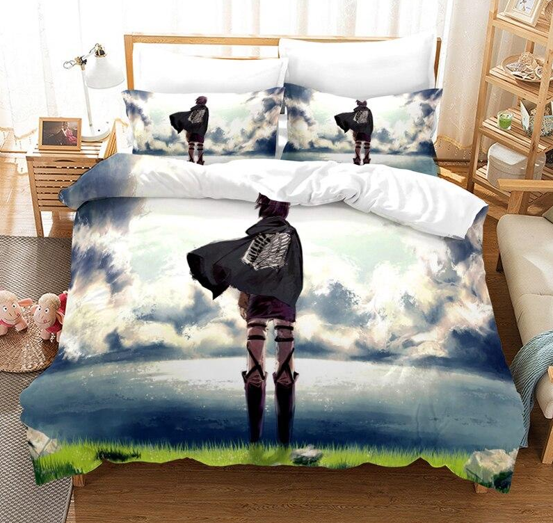 Funda Nórdica Attack On Titan Eren Frente Al Agua