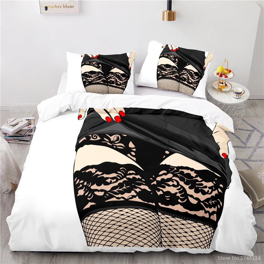 Funda Nórdica Medias Negras Sexy