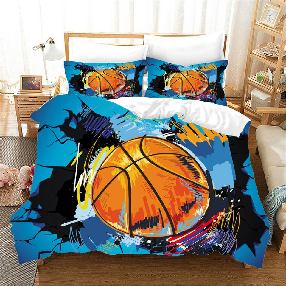 Baloncesto Degradado Azul Funda Nórdica