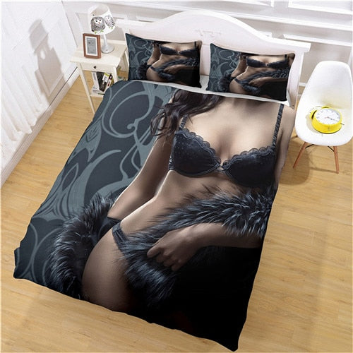 Hermosa Mujer Sexy Funda Nórdica