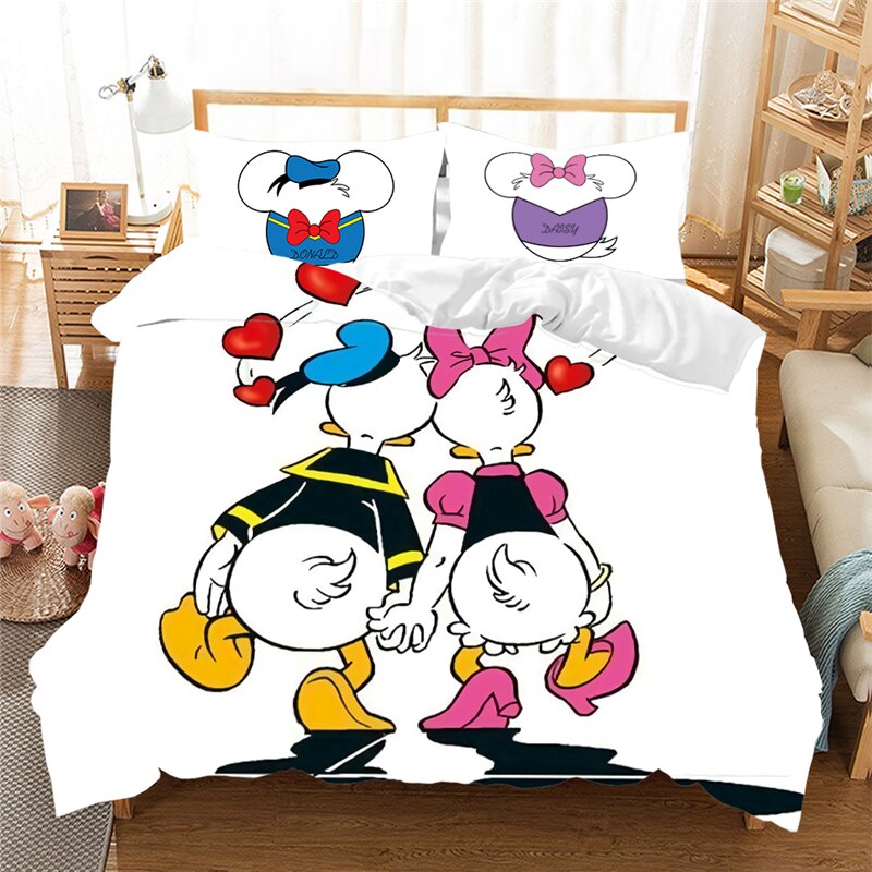 Donald Y Daisy Duck Lovers White Funda Nórdica