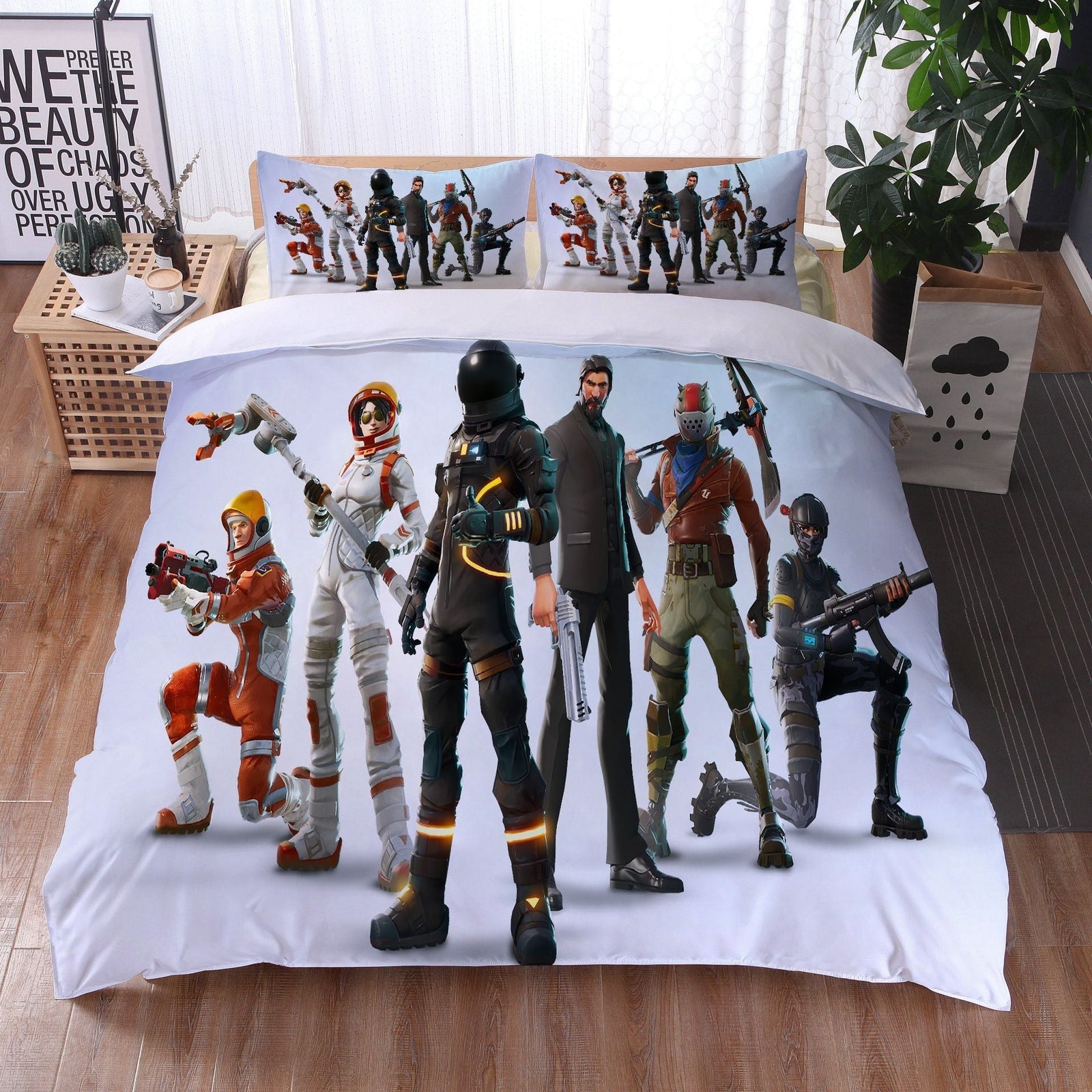 Funda Nórdica Fortnite Blanco