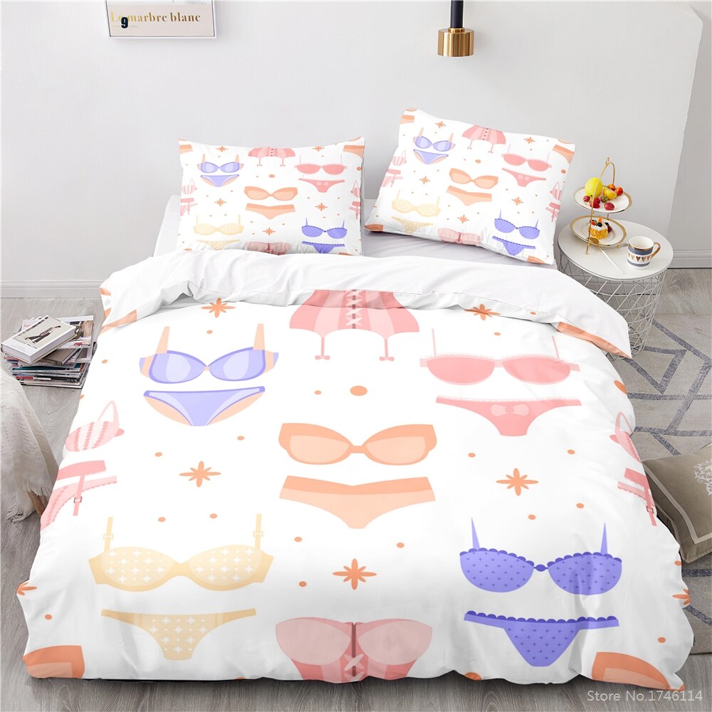 Funda Nórdica Lencería Multicolor Blanca