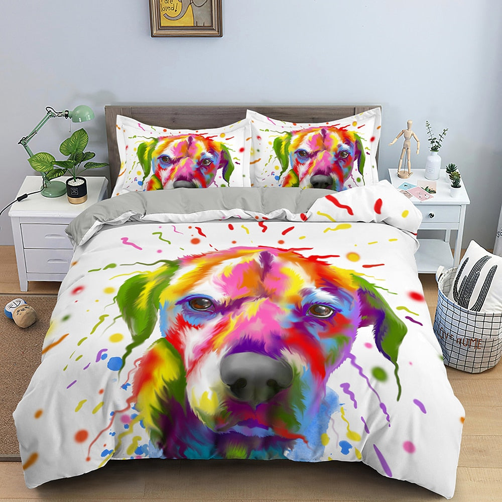 Funda Nórdica Pinscher Austriaco Multicolor Blanco