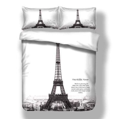 Funda Nórdica Torre Eiffel Blanca