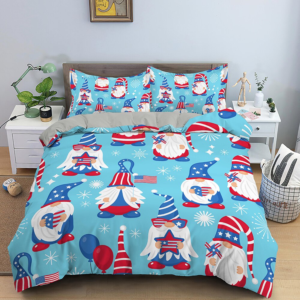 Papá Noel Azul Funda Nórdica