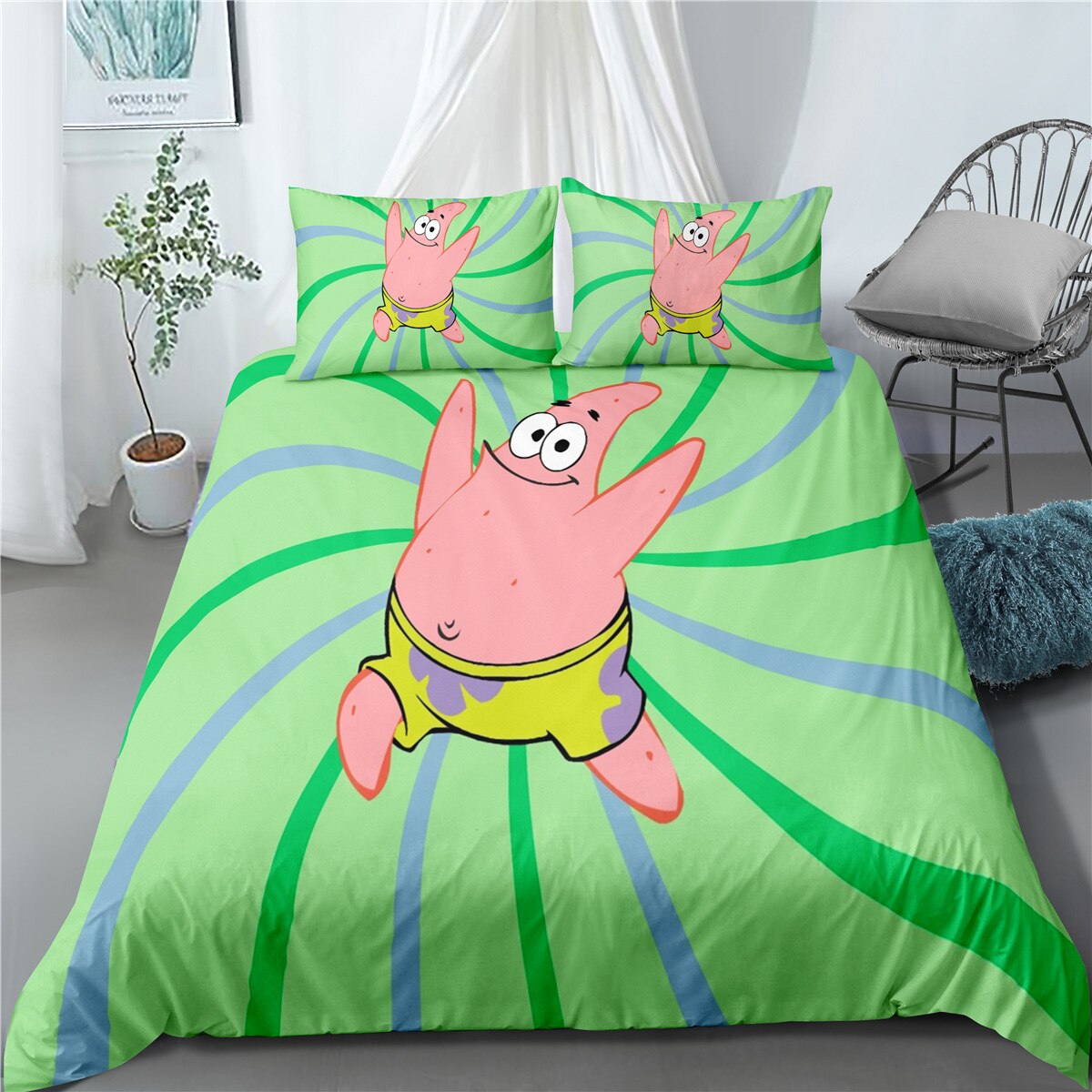 Funda Nórdica Bob Esponja Patrick Verte