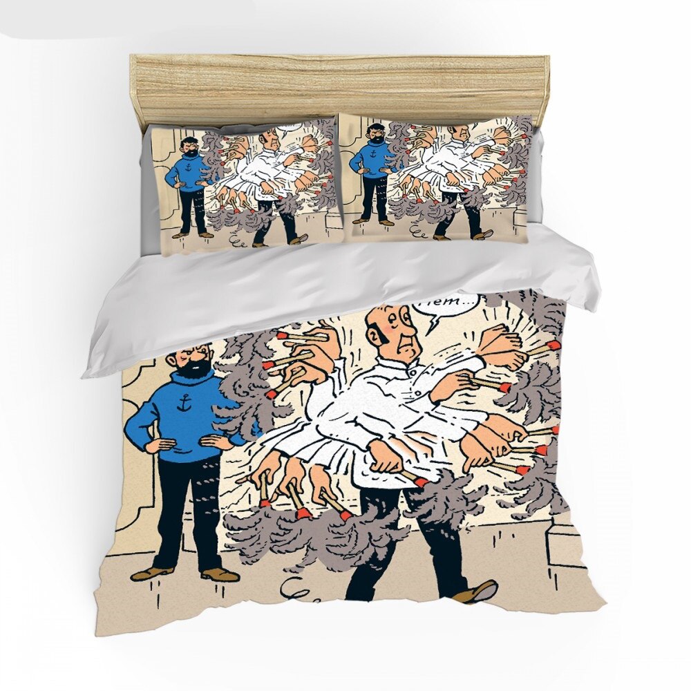 Funda Nórdica Capitán Haddock Y Nestor