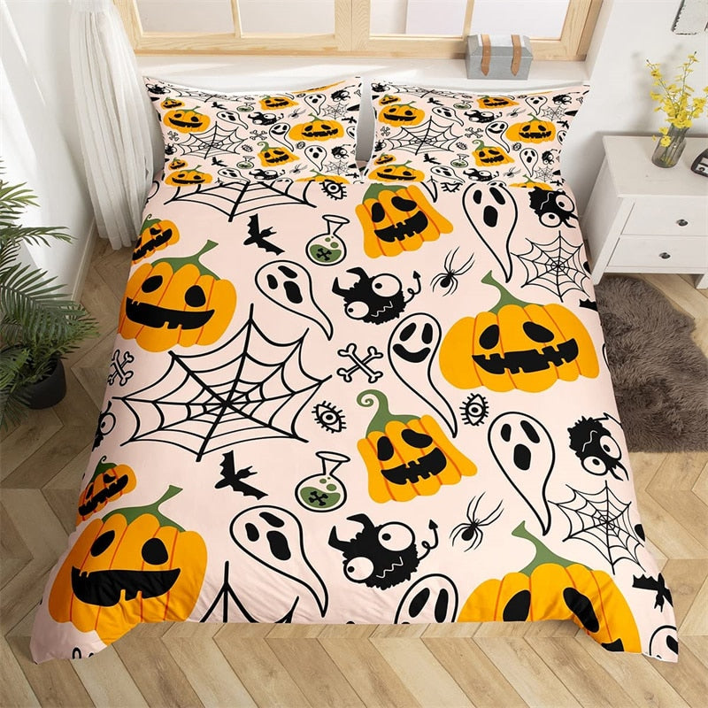 Calabaza De Halloween Y Telaraña Funda Nórdica