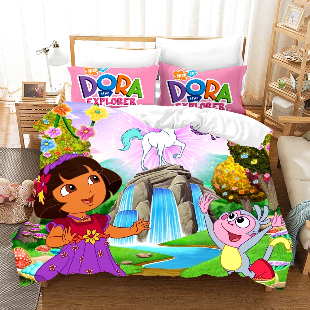Dora La Exploradora Y El Unicornio Funda Nórdica