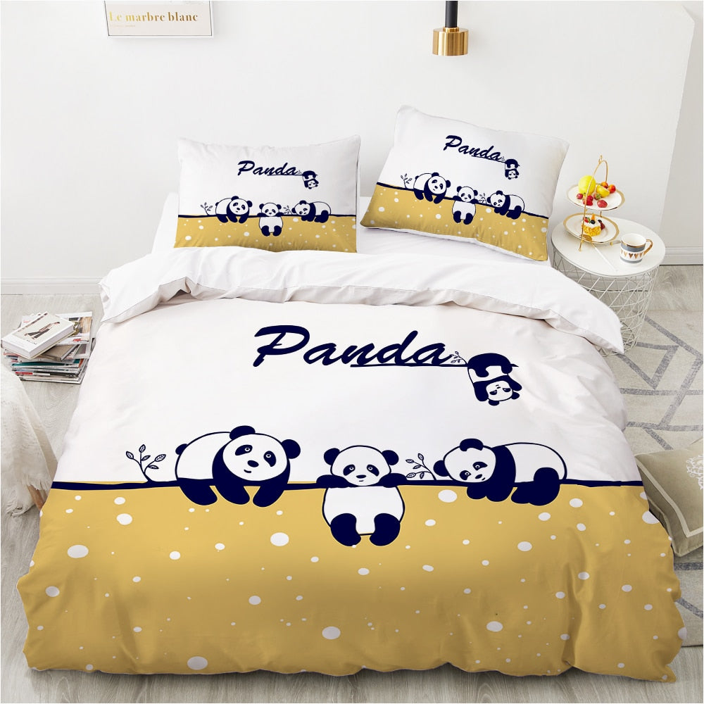 Linda Familia Panda Funda Nórdica