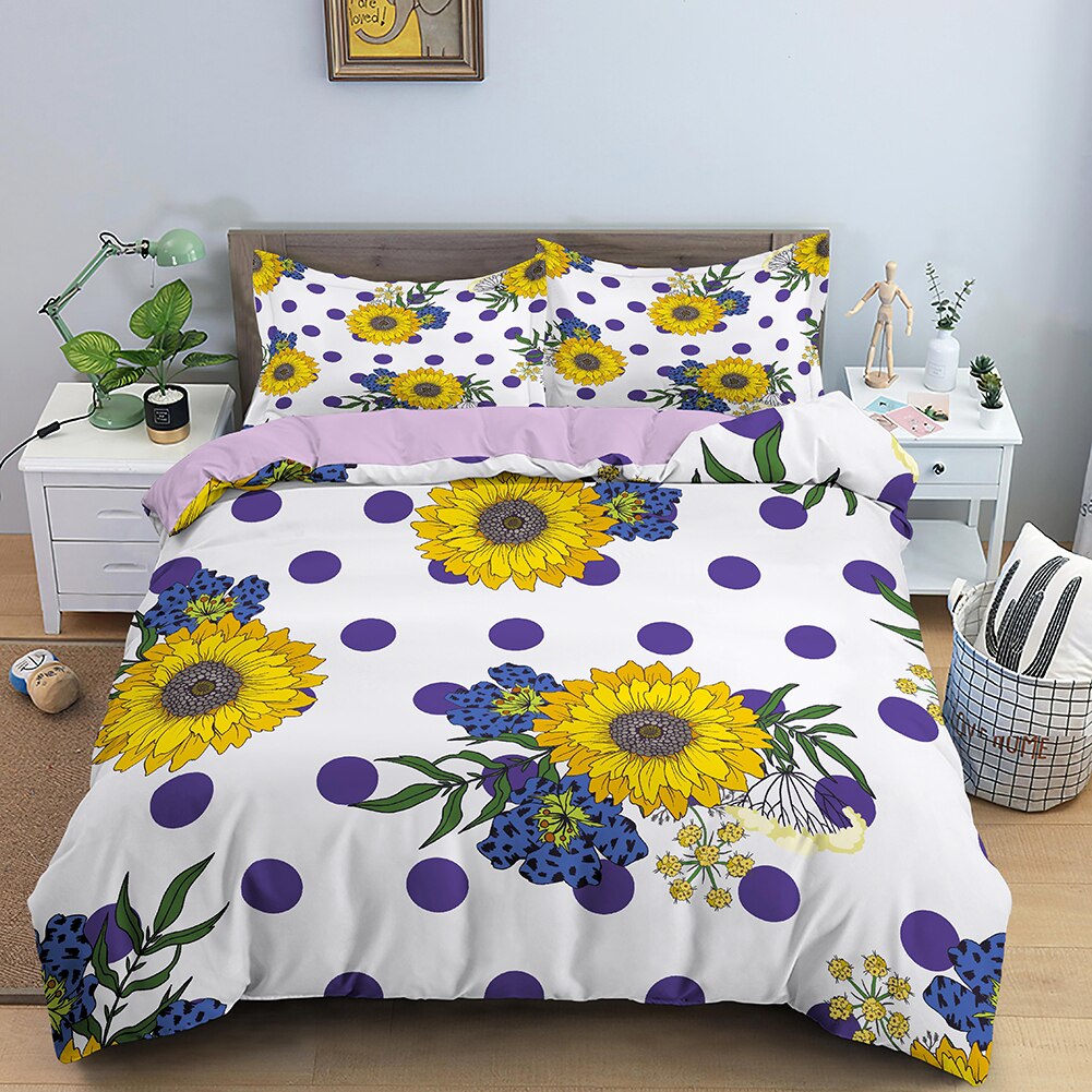 Girasol Floral Funda Nórdica