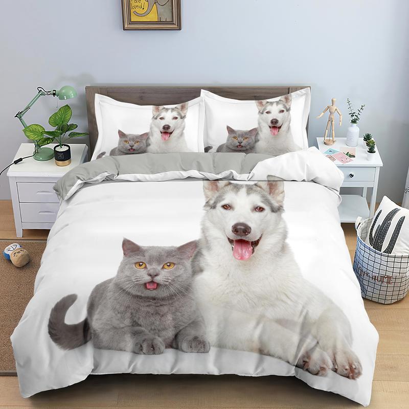 Husky Y Chartreux Funda Nórdica