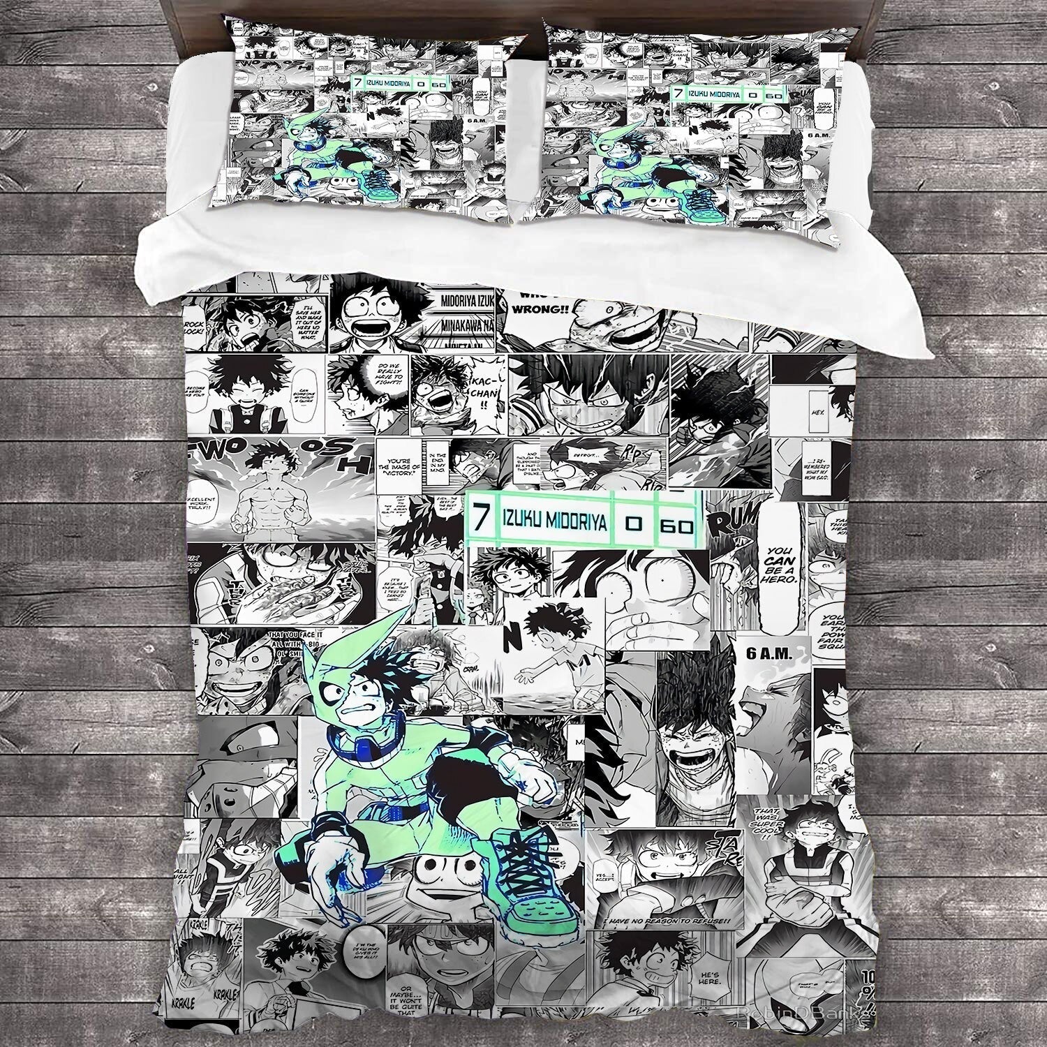 My Hero Academia Blanco Y Negro Funda Nórdica