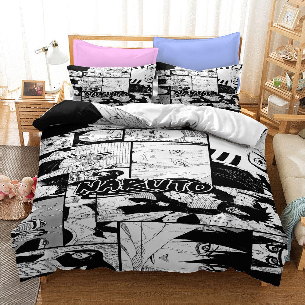 Naruto Página Manga Funda Nórdica