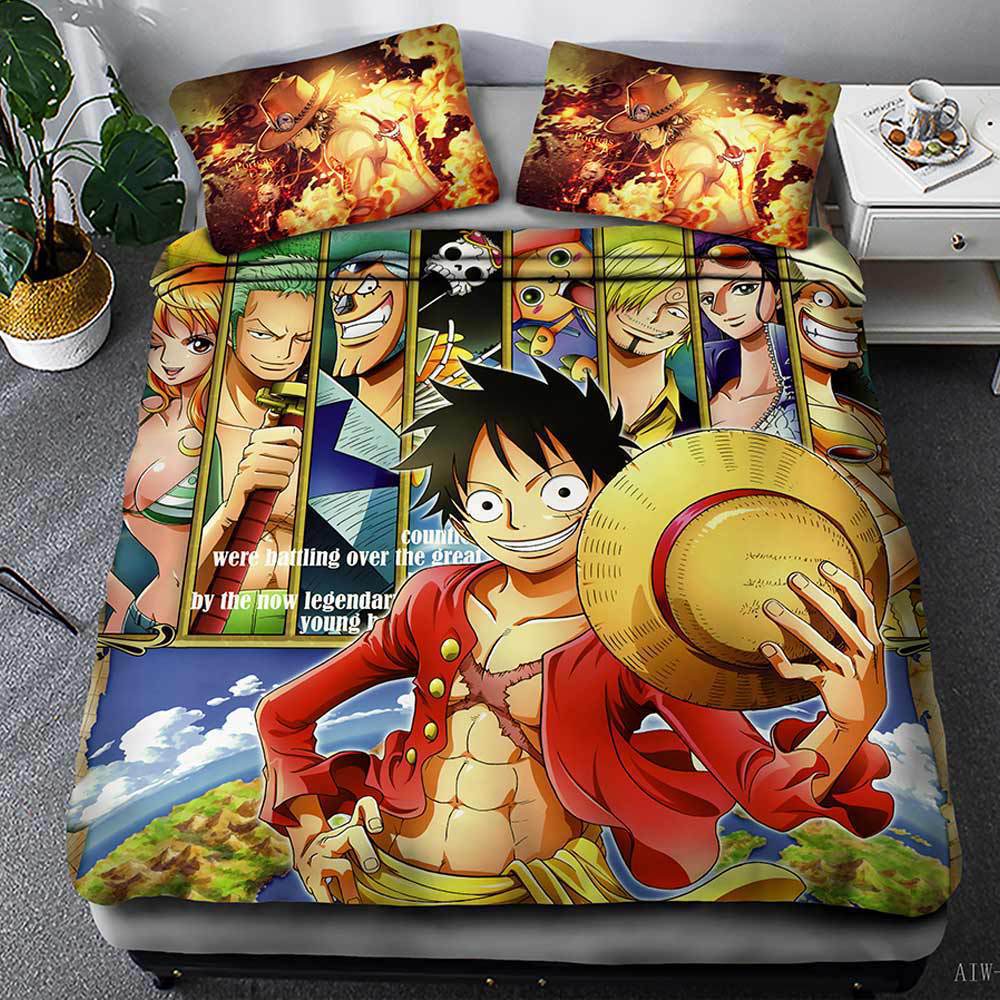 Luffy De Una Pieza Y Tripulación Funda Nórdica