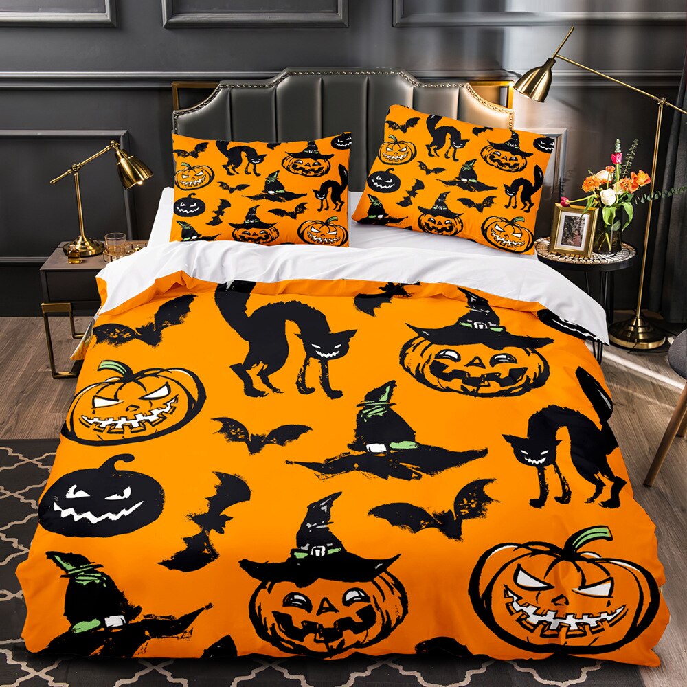 Naranja De Halloween Funda Nórdica