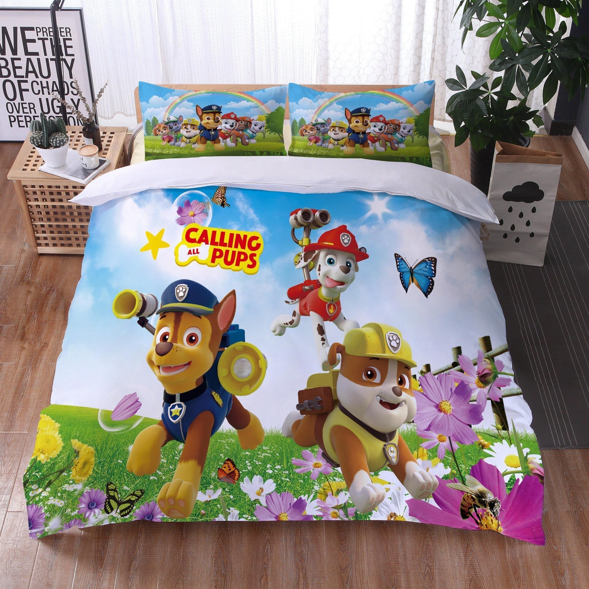 Paw Patrol En Un Campo Funda Nórdica