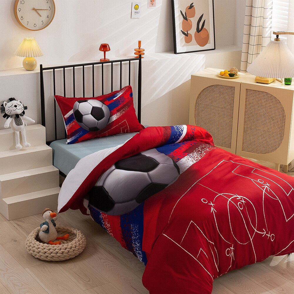 Fútbol Rojo Funda Nórdica