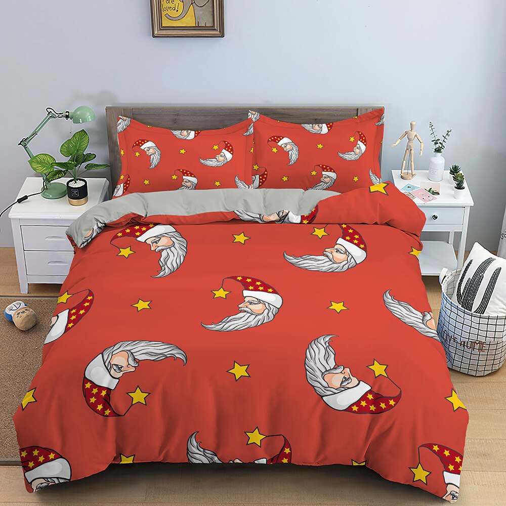 Navidad Luna Roja Funda Nórdica