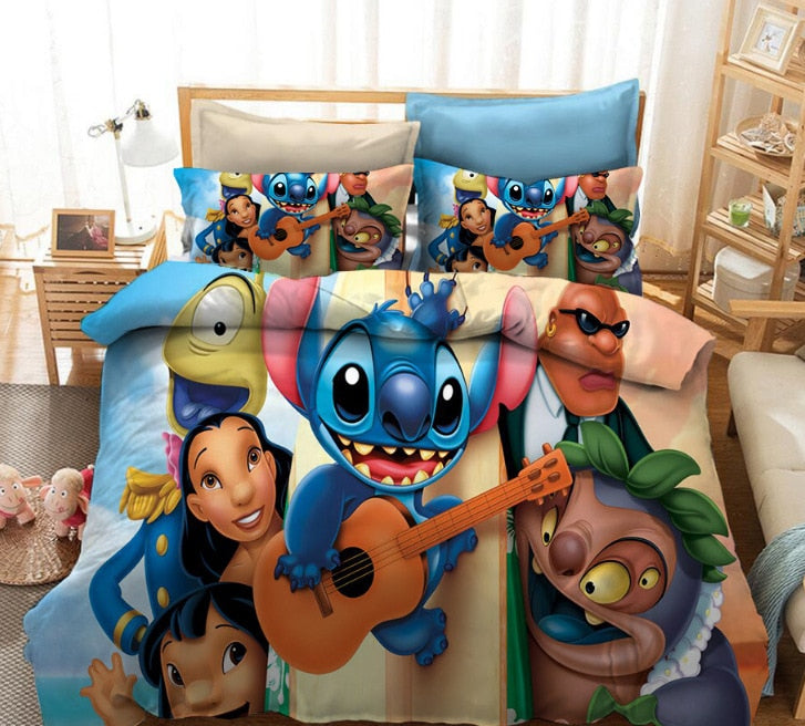Stitch Toca La Guitarra Funda Nórdica