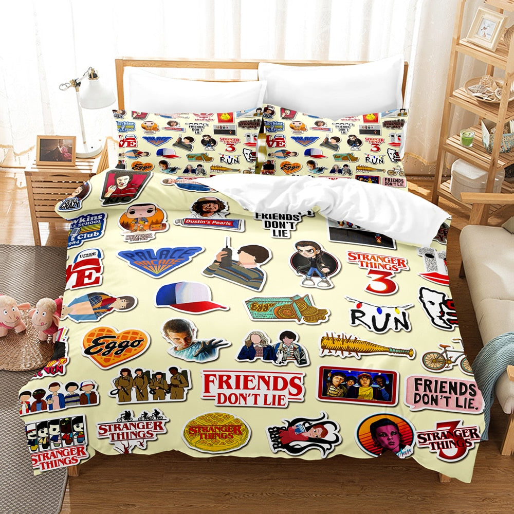 Logotipo De Cosas Más Extrañas Funda Nórdica