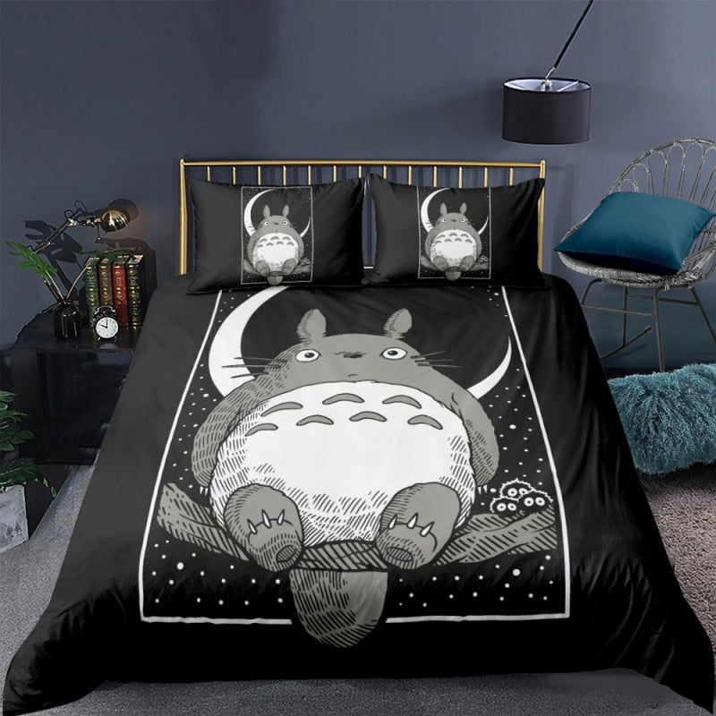 Funda Nórdica Totoro Negro Noche