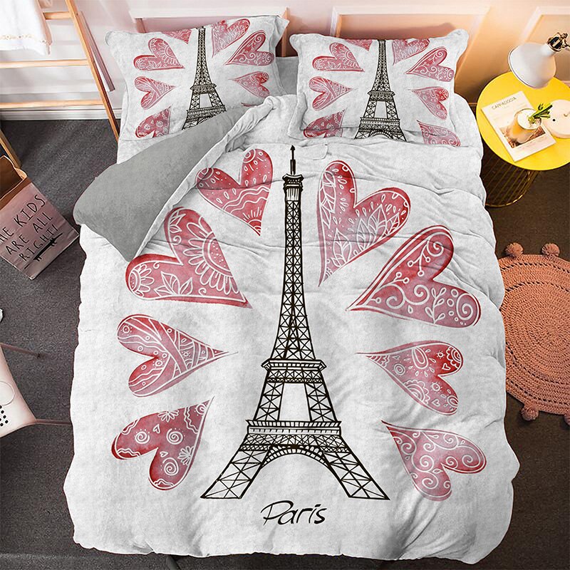 Funda Nórdica Torre Eiffel De Corazones