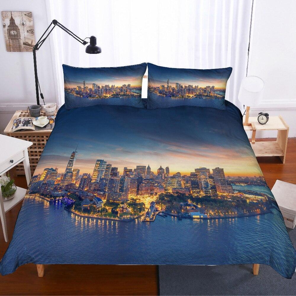 Edificio Vintage Nueva York Funda Nórdica